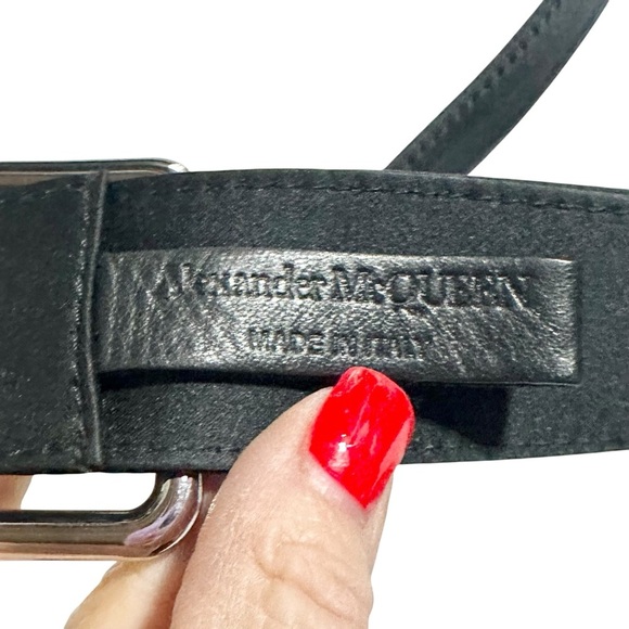 Alexander McQueen Double Wrap Men's Black Nylon Belt - 44  NWOT - Picture 5 of 6